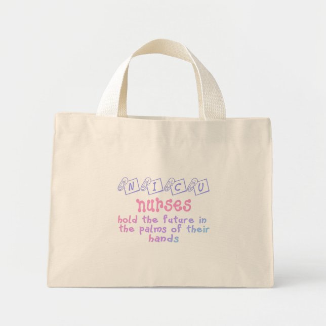 NICU Nurse Mini Tote Bag (Front)