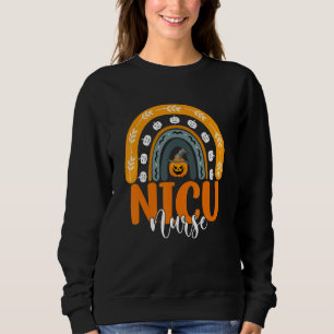 Nicu Nurse Neonatal Icu Nursing Rainbow Halloween Sweatshirt