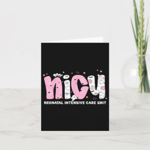 Nicu Nurse Neonatal Intensive Care Unit Funny Hall Card