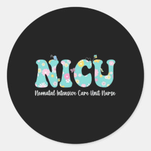 Nicu Nurse Neonatal Intensive Care Unit Nursing Sp Classic Round Sticker
