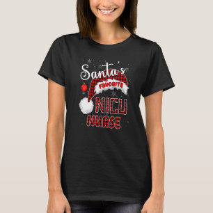NICU Nurse Neonatal Tiny Crew Christmas Holiday NI T-Shirt