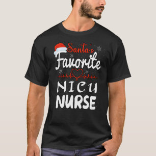 NICU Nurse Neonatal Tiny Crew Christmas Holiday T-Shirt