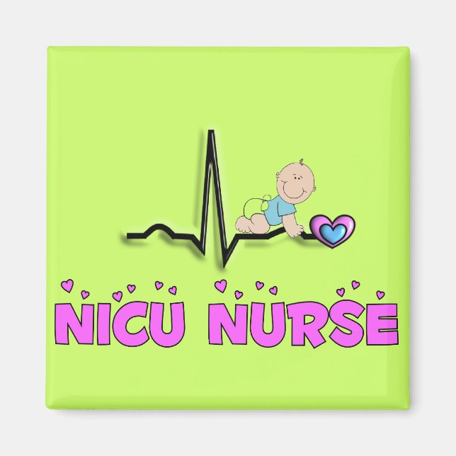 NICU Nurse QRS Design Magnet (Front)