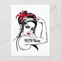 NICU Nurse Rosie The Riveter Pin Up