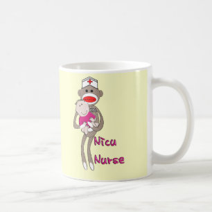 Nicu Nurse Sock Monkey Design Gifts Coffee Mug