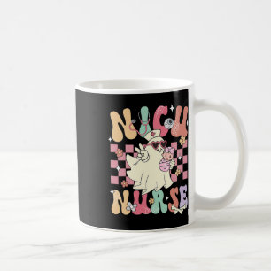 Nicu Nurse Spooky Ghost Halloween Cute Nursing Cos Coffee Mug