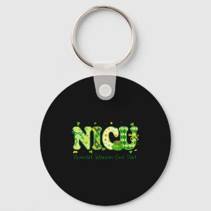 Nicu nurse st patricks day neonatal intensive care key ring
