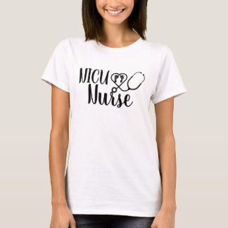 NICU Nurse T-Shirt, Stethoscope BA T-Shirt