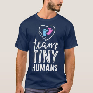 NICU Nurse  Team Tiny Humans Gift Neonatal ICU T-Shirt