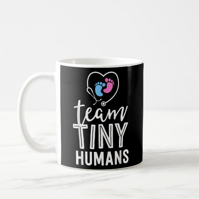 Nicu Nurse Teamtiny Humans Neonatal Icu Nursing Coffee Mug (Left)