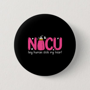 Nicu Nurse Valentine's Day Tiny Humans Stole My He 6 Cm Round Badge