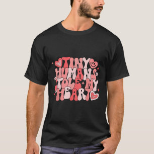 Nicu Nurse Women Valentines Day Tiny Humans Stole T-Shirt