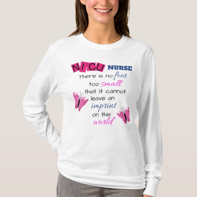"NICU Nurse" WOMEN'S LONG SLEEVES TSHIRT (Front)