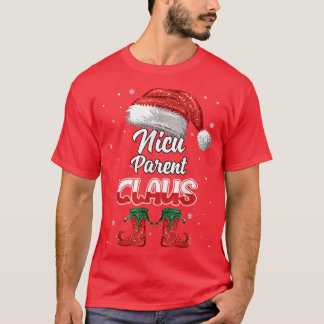 Nicu Parent Santa Claus Christmas Funny Matching C T-Shirt