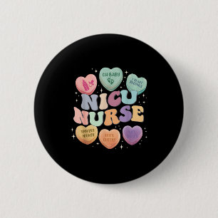 Nicu Valentine Nicu Nurse Valentines Day Icu Nurse 6 Cm Round Badge