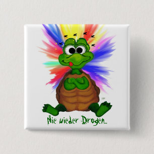 Nie wieder Drogen 15 Cm Square Badge