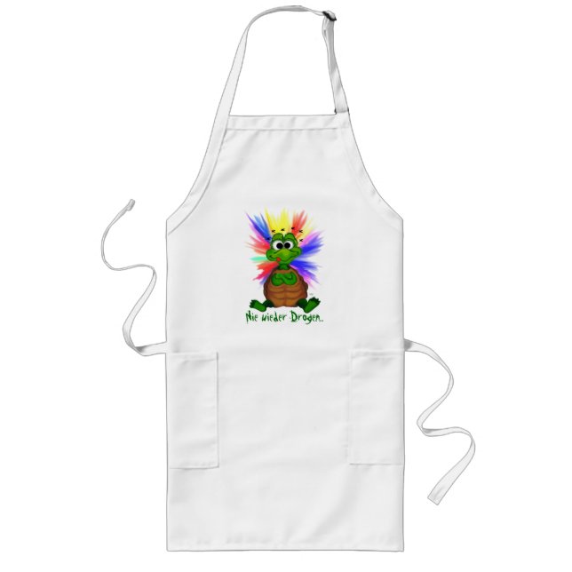 Nie wieder Drogen Long Apron (Front)