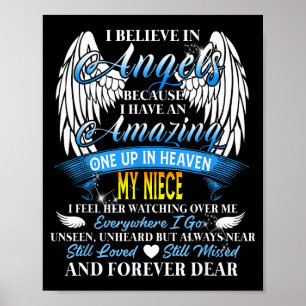 Niece an angel in heaven, feel watching over poster