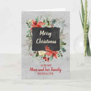 Niece and her Family Merry Christmas Card