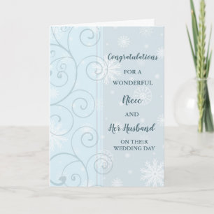 Niece and Her Husband Wedding Day Congratulations Card