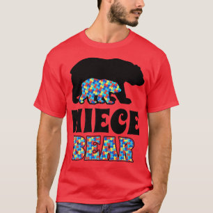 Niece Bear Autism Awareness Premium T-Shirt