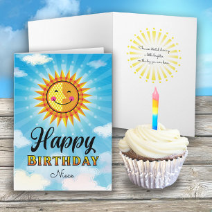 Niece Birthday Cute Sun Card