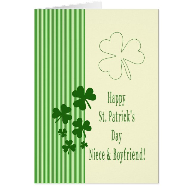 Niece & Boyfriend Happy St. Patrick's Day (Front)