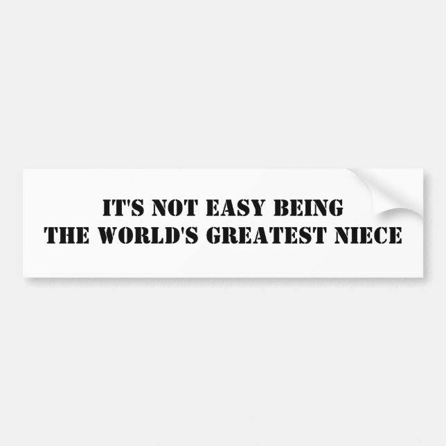 Niece Bumper Sticker (Front)