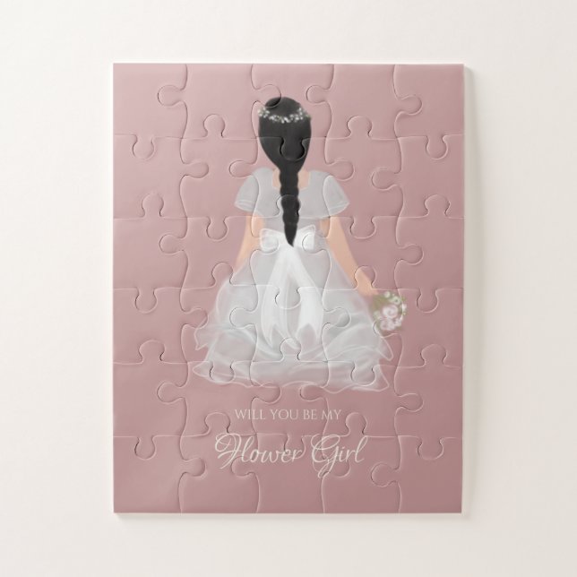 Niece Flower Girl Junior Bridesmaid Sweet Proposal Jigsaw Puzzle (Vertical)