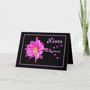 NIECE Flower Girl Wedding Invitation Hearts