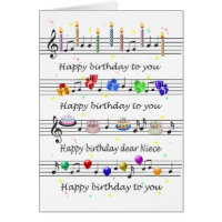 Niece Funny Happy Birthday Song Sheet Music