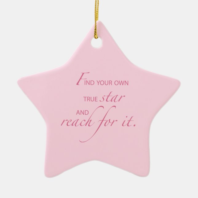 Niece Graduation Star, Custom Gift Ceramic Tree Decoration (Front)