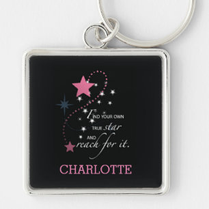 Niece Graduation Star, Custom Gift Key Ring