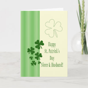 Niece & Husband Happy St. Patrick's Day Card