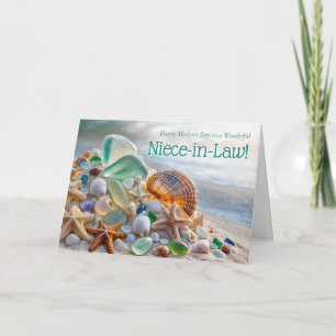 Niece in Law Mothers Day Beach Themed Card