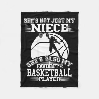 Niece Is Favourite Basball Player - Sport Aunt Fleece Blanket