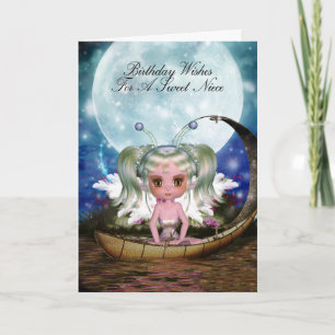 Niece Magical Water Fairy Birthday Card