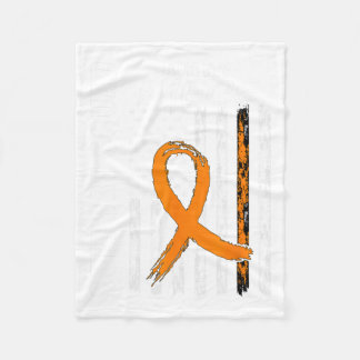 Niece Multiple Sclerosis Awareness Usa Flag Suppor Fleece Blanket