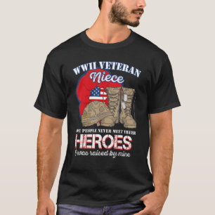 Niece Of Veteran Day Poppy Flower People Never Met T-Shirt