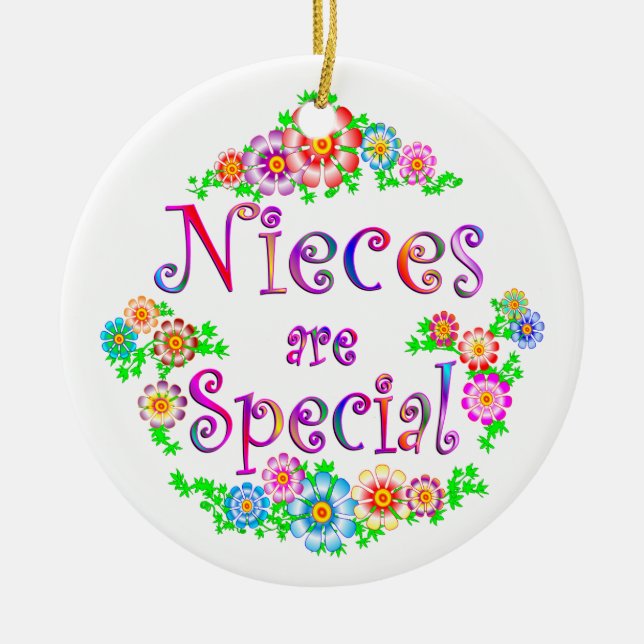 NIECES are Special Ceramic Tree Decoration (Front)