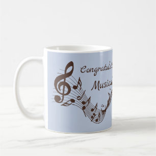 Niece's graduation music student musical graduate coffee mug