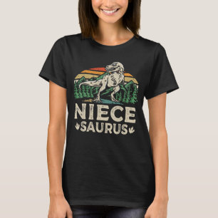Niecesaurus Dinosaur T Rex Niece Saurus Matching   T-Shirt