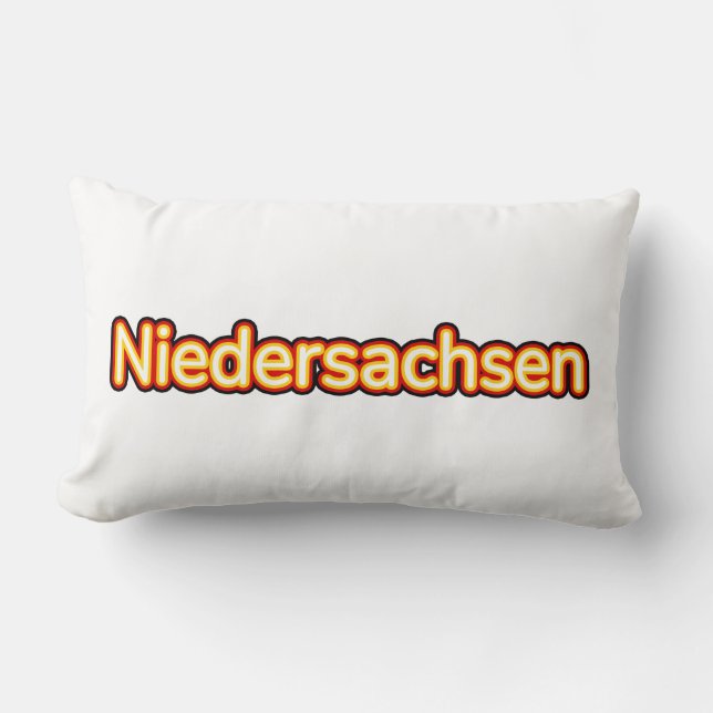 Niedersachsen Deutschland Germany Lumbar Cushion (Front)