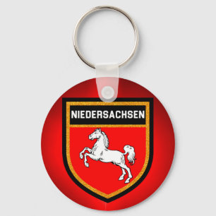 Niedersachsen Flag Key Ring
