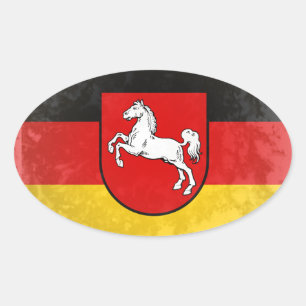 Niedersachsen Oval Sticker