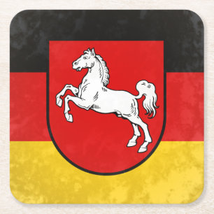 Niedersachsen Square Paper Coaster