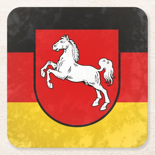 Niedersachsen Square Paper Coaster (Front)