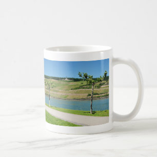 Niederwalddenkmal with coarse home on the Rhine Coffee Mug