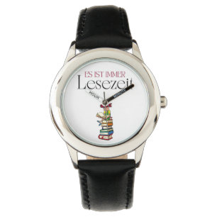 Niedliche Kinderuhr "Es ist immer Lesezeit" Watch