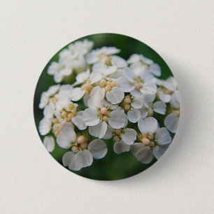 Niedliche weisse Blüten 6 Cm Round Badge